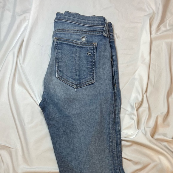 Rag And Bone Skinny Jean Distressed/Ripped Size 25 - Picture 9 of 12